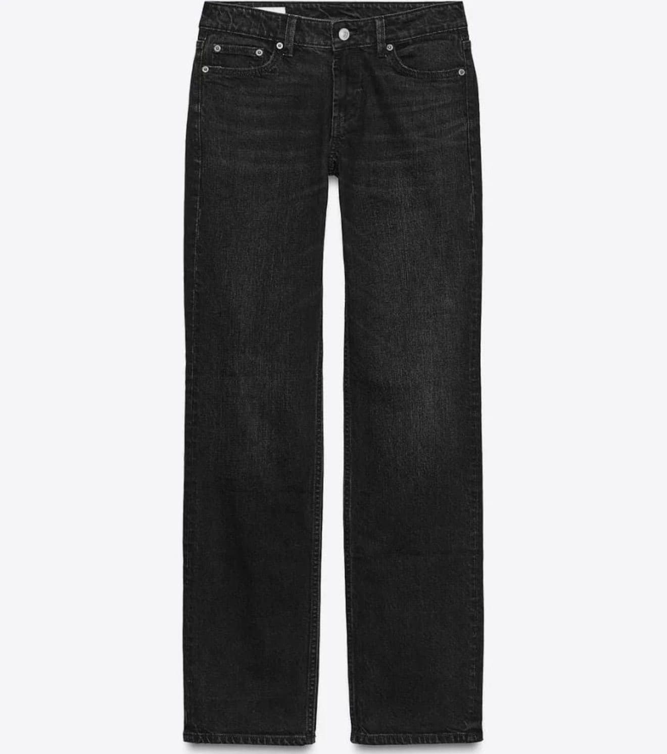 Calça jeans preta reta — foto 1