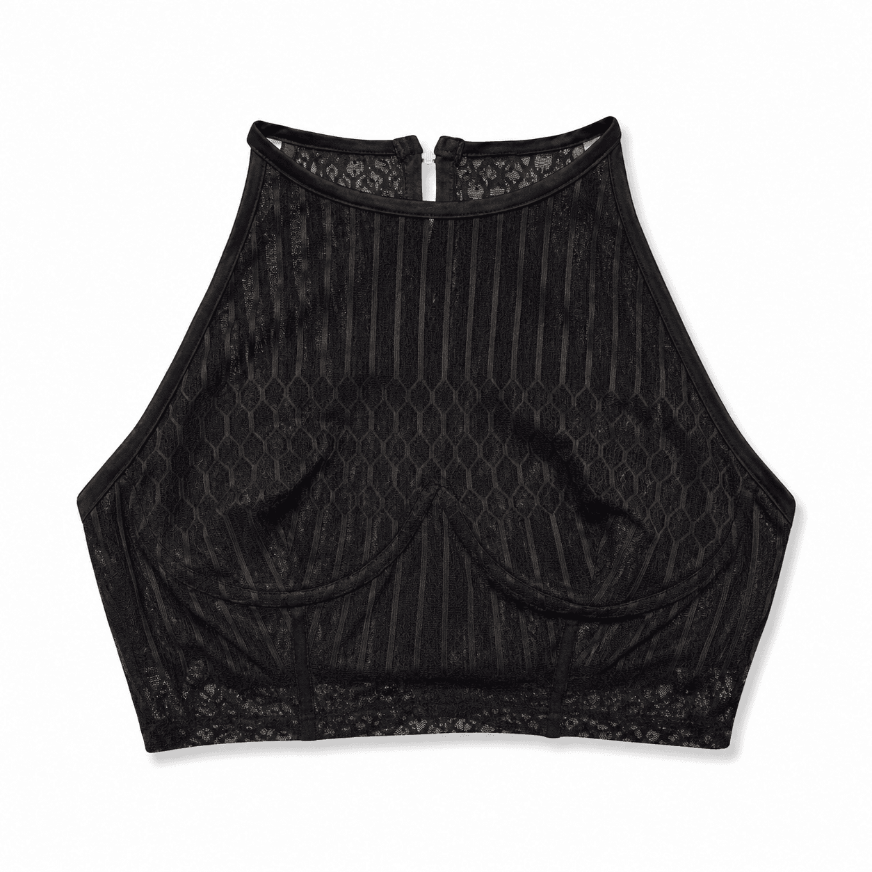 Top preto transparente — foto 1