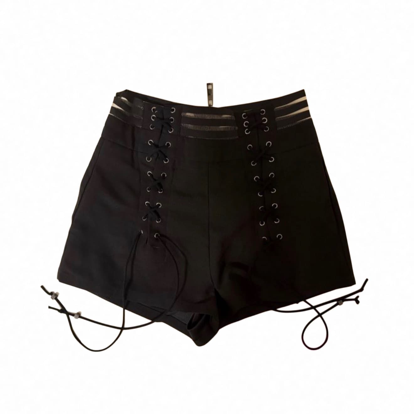 Shorts amarrações preto — foto 1
