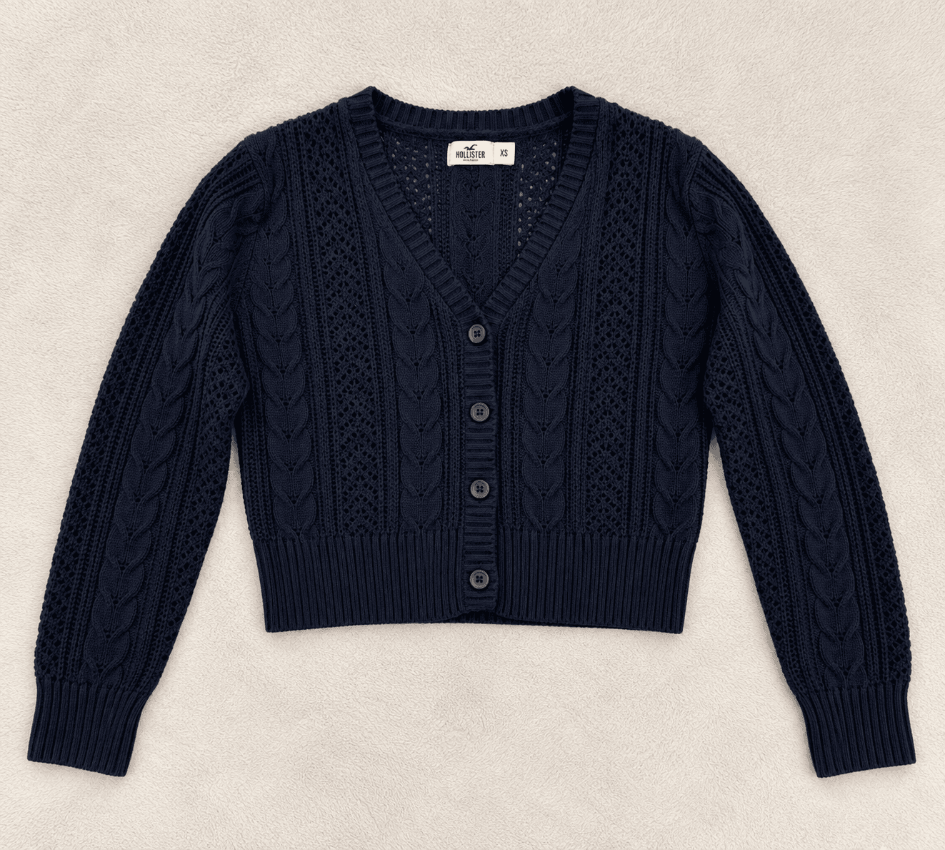 Casaquinho tricot azul — foto 1